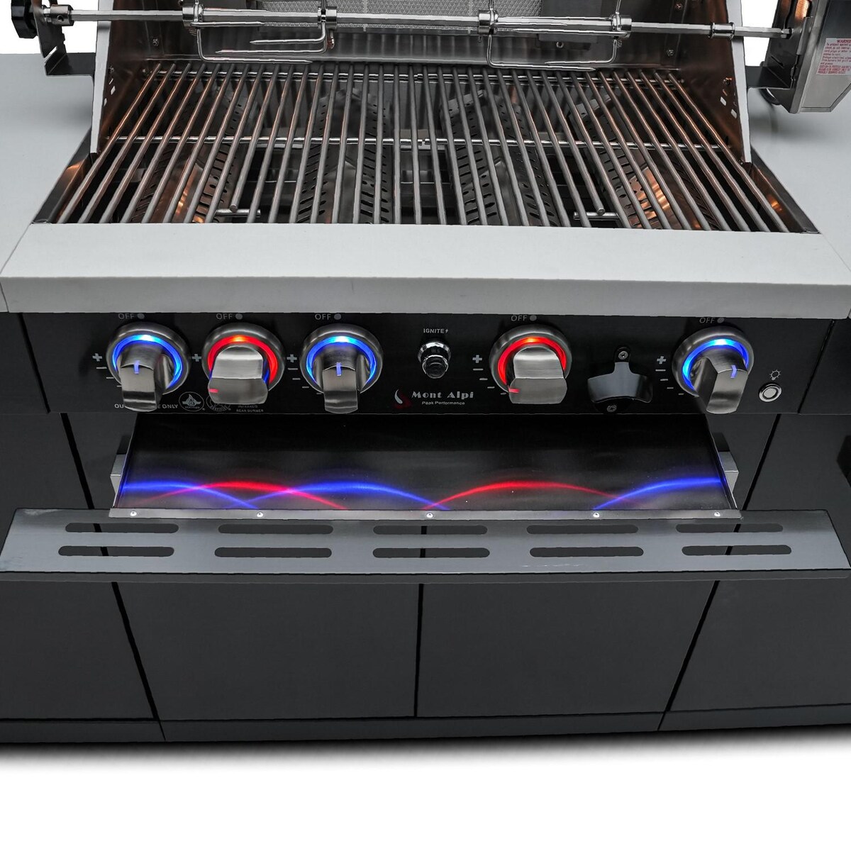 Mont Alpi 957 Propane Gas Island Grill