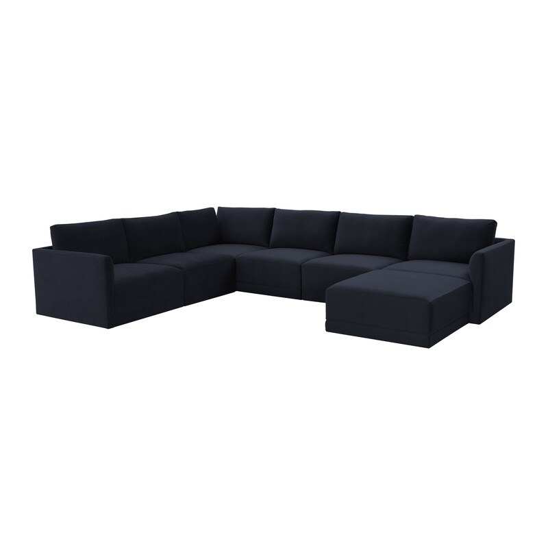 Willow Modular 7 Piece Large Chaise Sectional