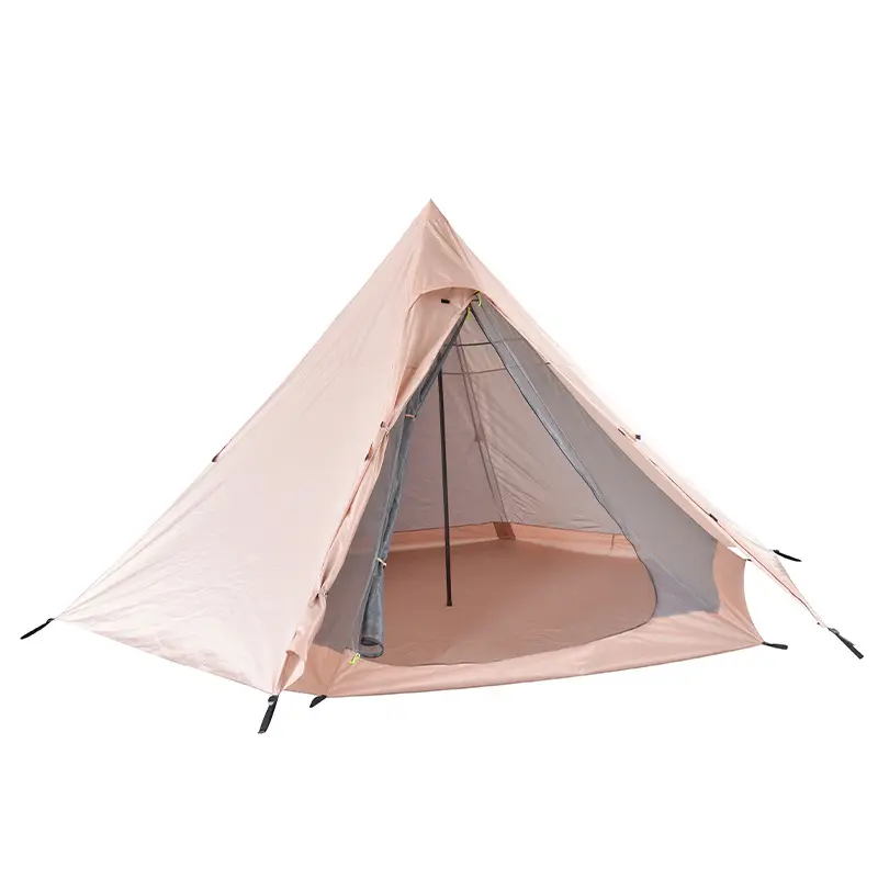 Hot Tents with Stove Jack Wind Proof Warm Winter Canvas aluminium pvc outdoor pyramid camping Tent