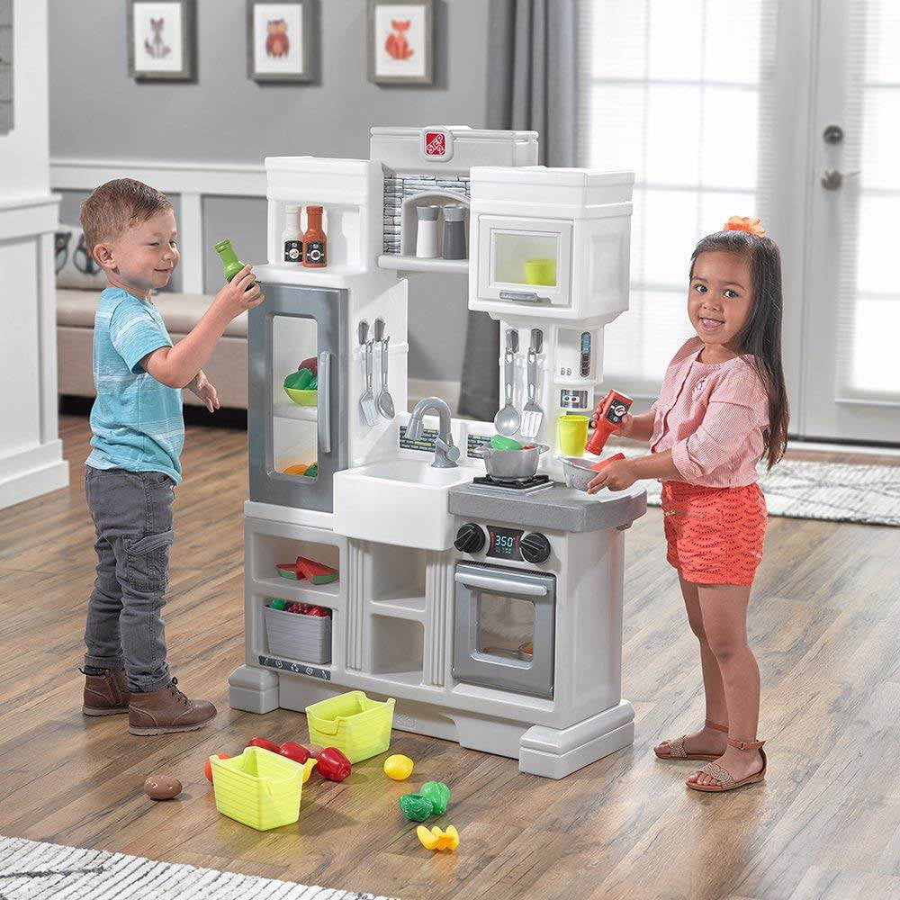 Step2 Downtown Delights Play Kitchen with 24 Piece Accessory Play Set