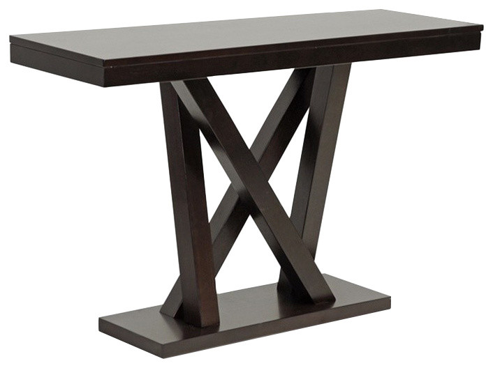 Everdon Dark Brown Sofa Table   Transitional   Console Tables   by Imtinanz  LLC  Houzz