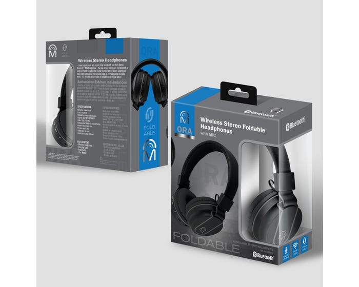 M Foldable Wireless Headphones With Mic 24398-RK