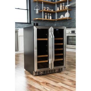 EdgeStar 24 in. Built-In Wine and Beverage Cooler with French Doors CWB1760FD