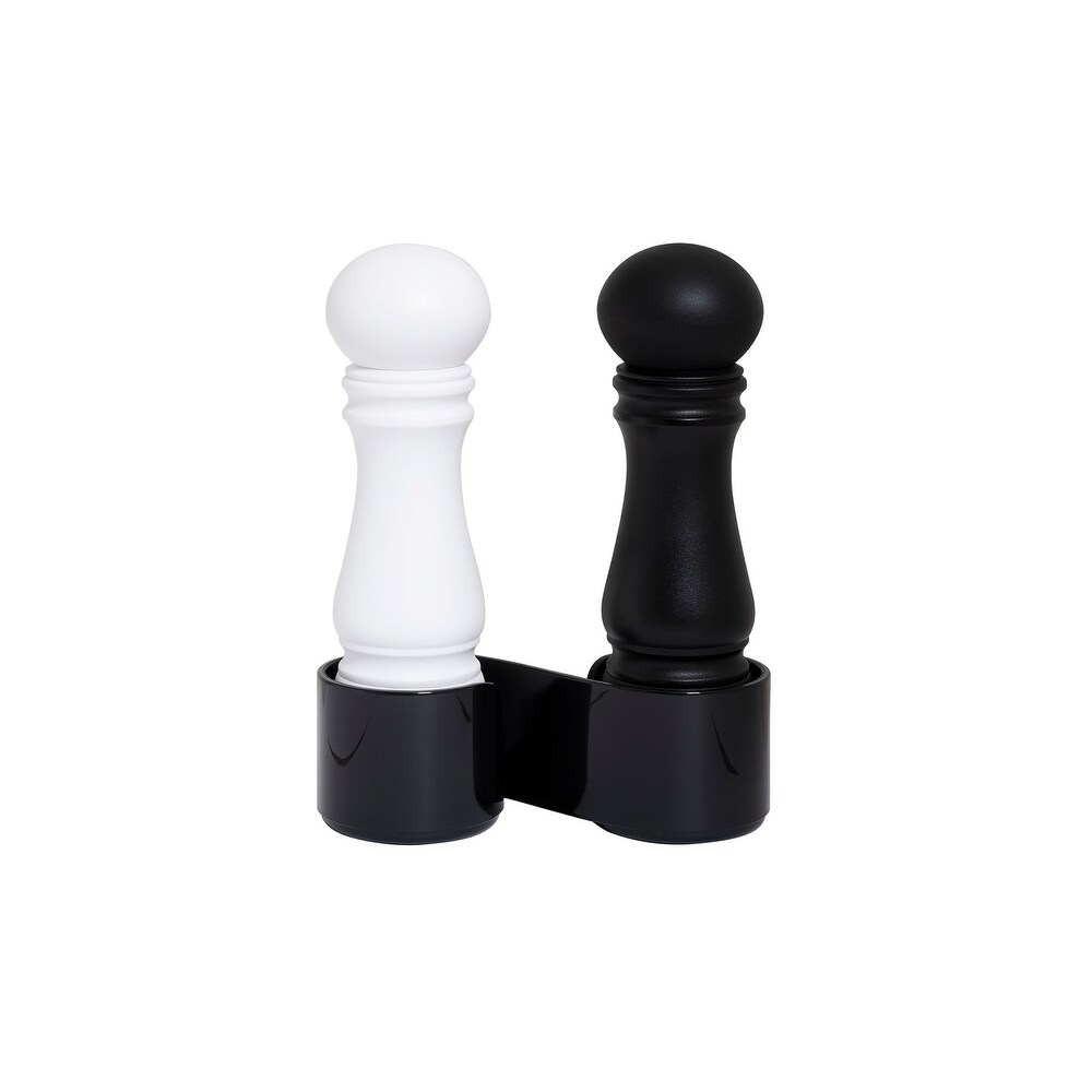 CrushGrind New York Mini Salt and Pepper Grinder with Holder   5.51\