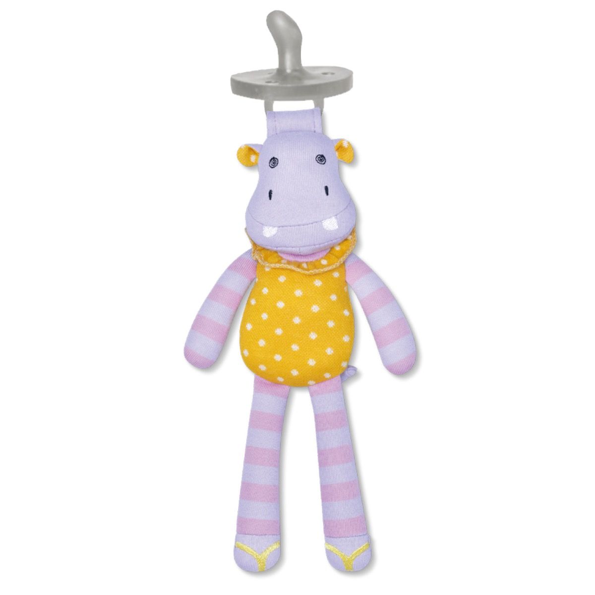 Organic Pacifier Buddies - CoCo Hippo