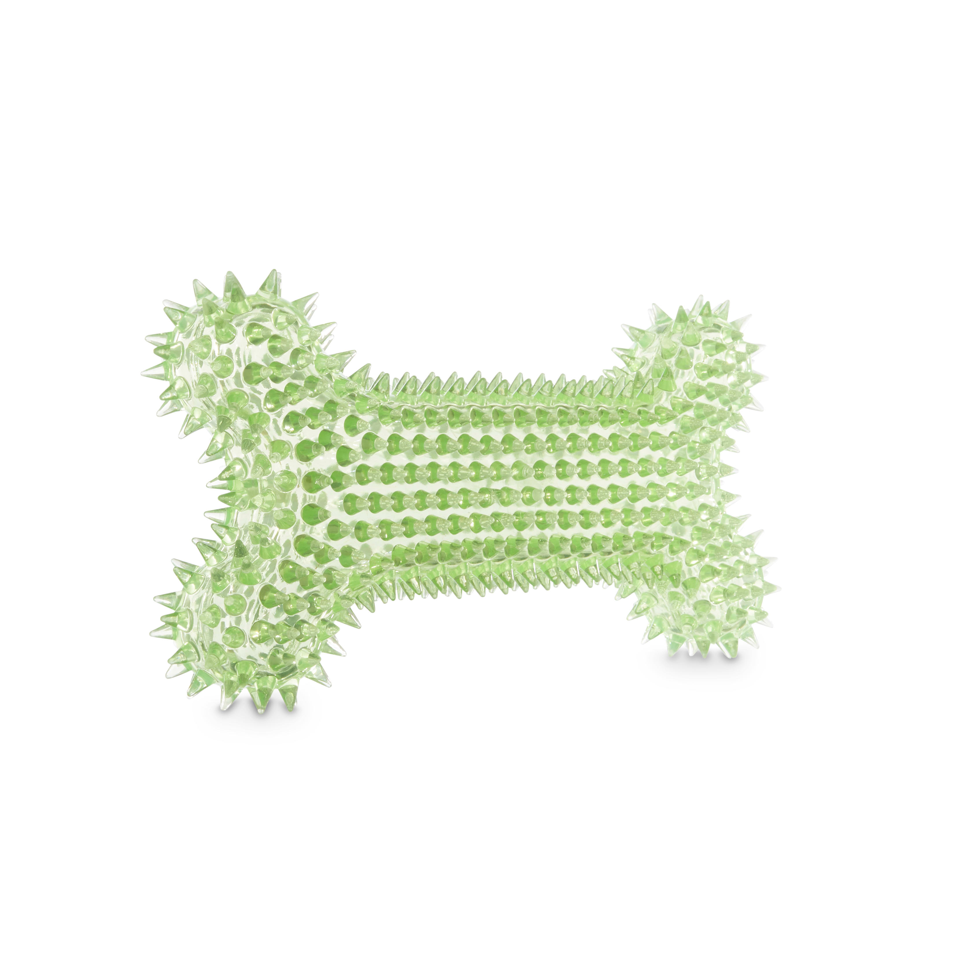 Leaps  Bounds Spiny Bone Dog Chew Toy in Various Styles， Medium