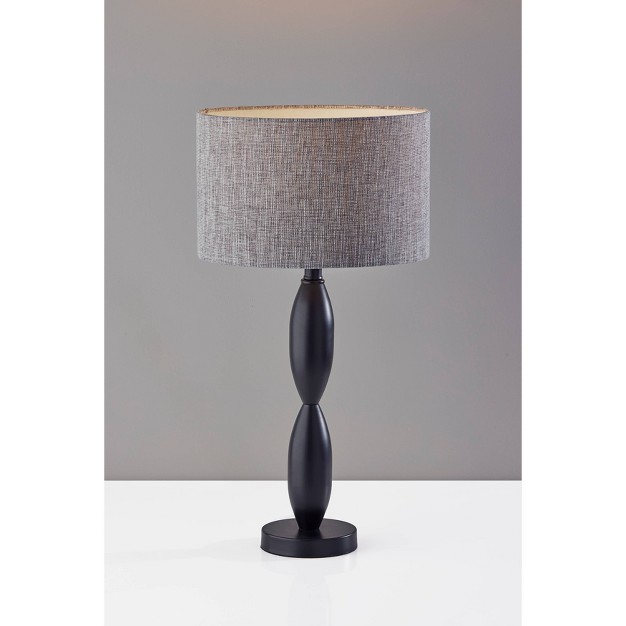 Lance Table Lamp Black Adesso