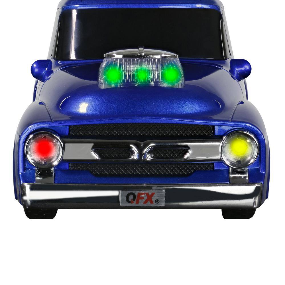 QFX Retro Ford Truck Portable Bluetooth Speaker (Blue) BT-1956-BLU