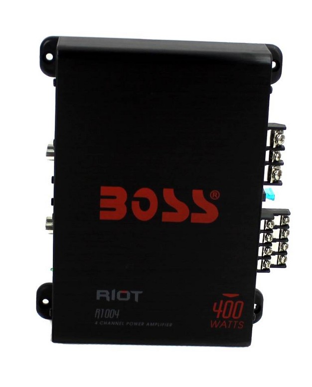 Boss Audio Systems R1004 Riot 400 Watt 4 channel Class A b 2 Ohm Stable Full Range Car Audio High Output Power Amplifier