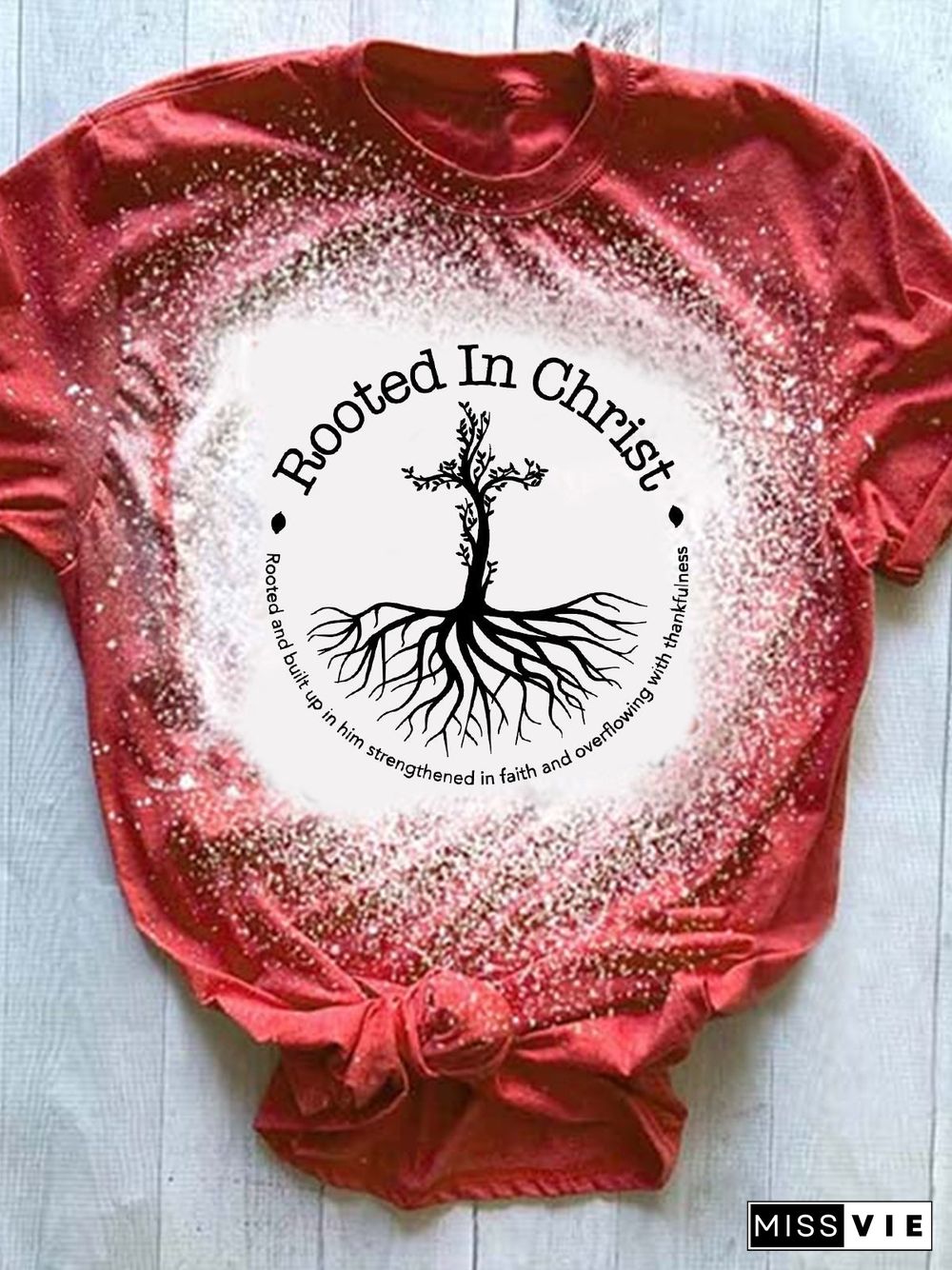 Rooted In Christ Tie Dye T-shirt