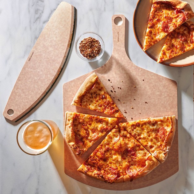 Epicurean 2pc Pizza Peel With Pizza Cutter Set