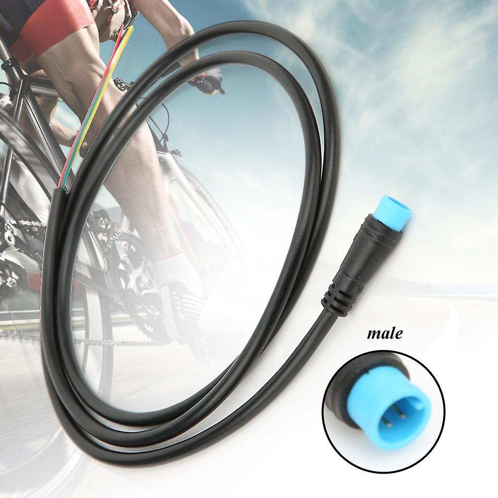 Mixture Material Practical Bicycle 4 Core Signal Cable Bike Lithium Battery Modification Accessory4 Core Male