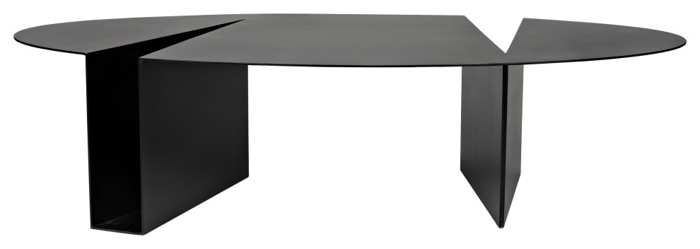 Minerva Coffee Table  Black Metal   Industrial   Coffee Tables   by Noir  Houzz