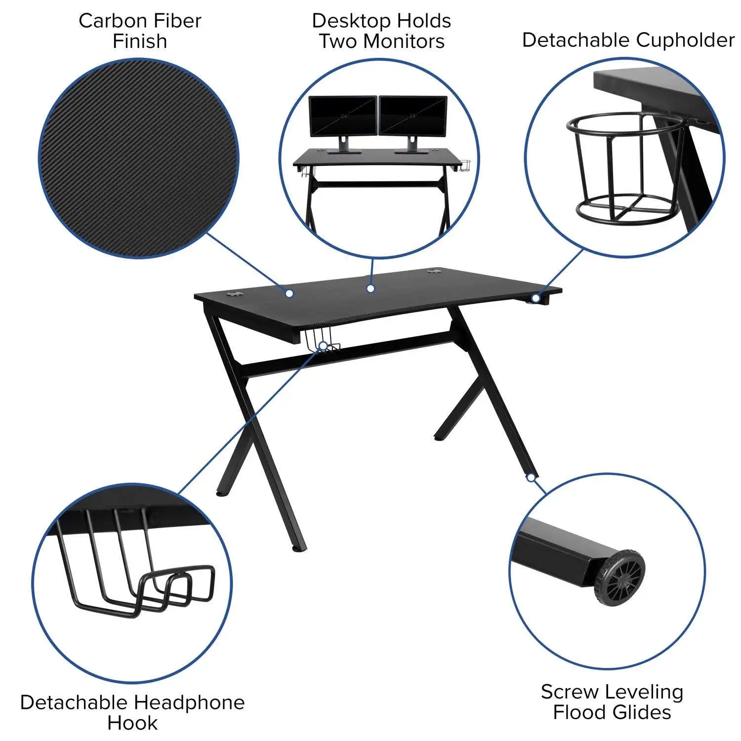 Rectangular Desk and Chair Set