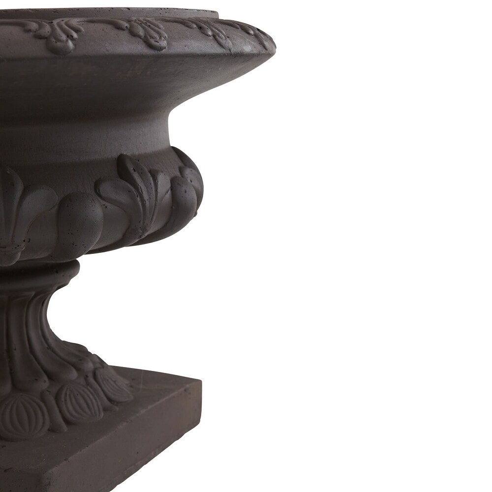 Iron Finished Decorative Urn (Indoor/Outdoor)   17.25\