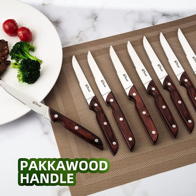 Steak Knives Set Of 8 Kitchen Steak Knife 8 Piece Serrated Dinner Knives