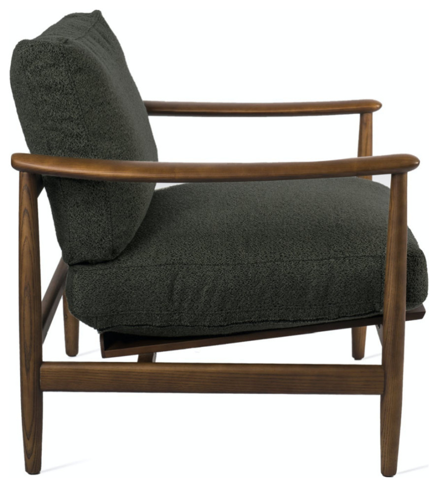 Green Soft Cushioned Arm Chair  Pols Potten Todd   Midcentury   Armchairs And Accent Chairs   by Luxury Furnitures  Houzz