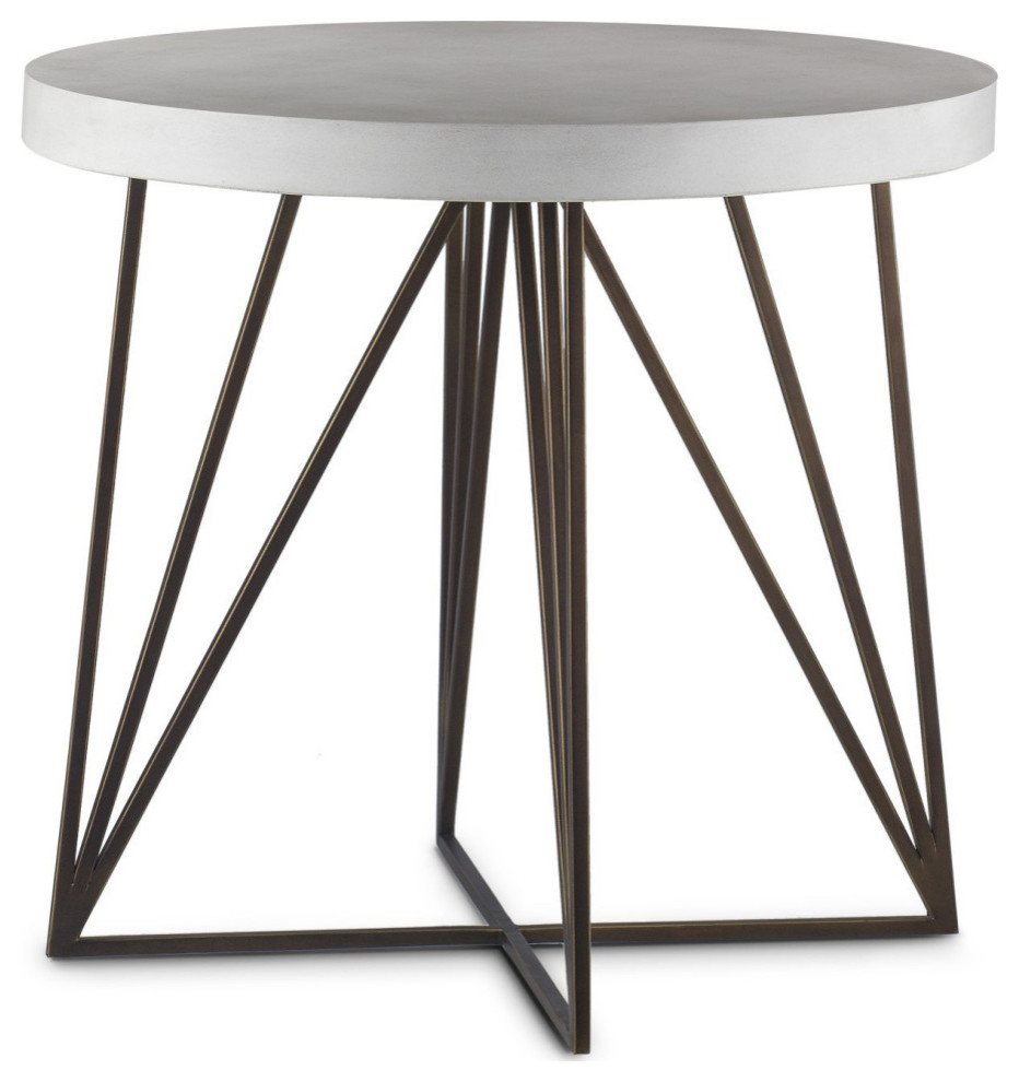 Dutch Side Table 26 quotDiameter   Transitional   Side Tables And End Tables   by AED Luxury Home Decor  Houzz