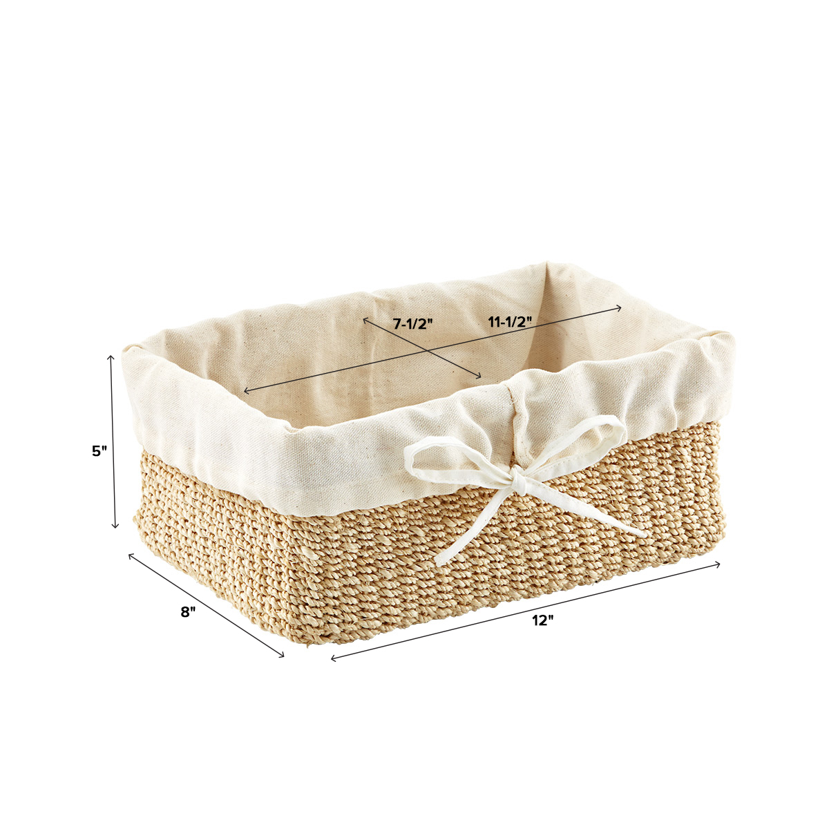 Natural Lined Makati Storage Baskets