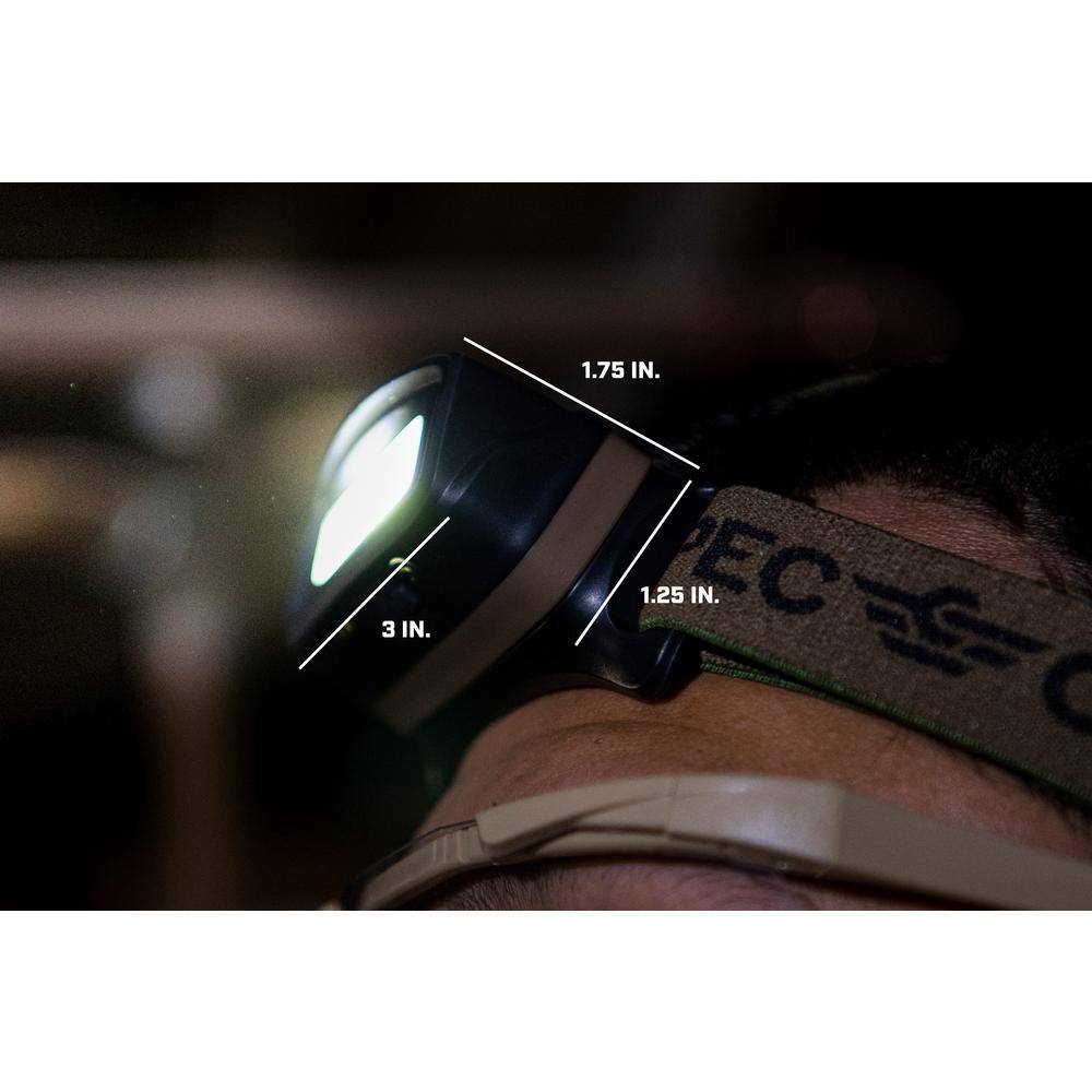 SPEC OPS Rechargeable LED Headlamp with Removable Light SPEC-HL280