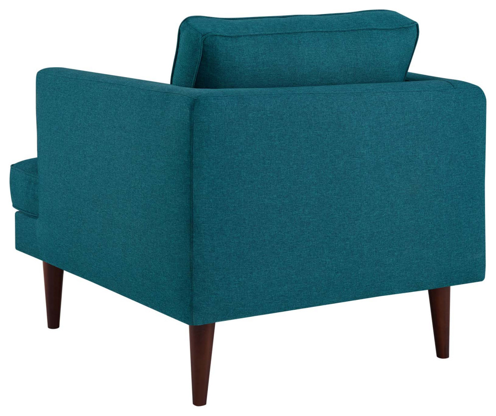 Armchair and Sofa Set  Fabric  Blue  Modern  Living Lounge Hotel Hospitality   Midcentury   Living Room Furniture Sets   by House Bound  Houzz