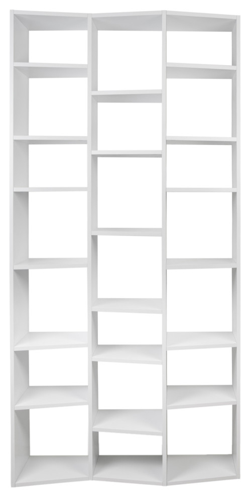 Modern White Unique Cube Display Shelves   Contemporary   Bookcases   by Plush Pod Decor  Houzz