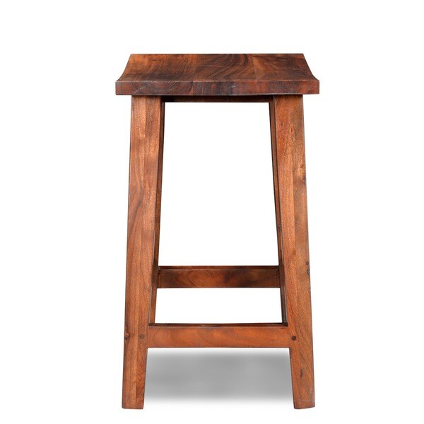 Handmade Acacia Tall Bar Stool (India) - 30.7