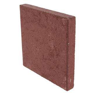 Pavestone 12 in. x 12 in. x 1.5 in. River Red Square Concrete Step Stone 71251