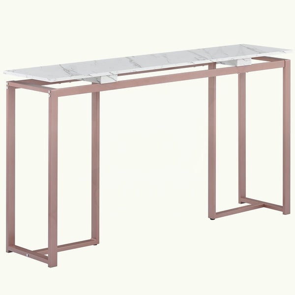 Console Table with Metal Frame