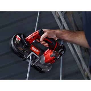 MW M12 12-Volt Lithium-Ion Cordless Sub-Compact Band Saw Kit with Free M12 Right Angle Drill 2429-21XC-2415-20