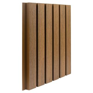 NewTechWood European Siding System 7.7 in. x 96 in. Composite Belgian Board Siding in Peruvian Teak (10-Piece) UH58-8-TK-10