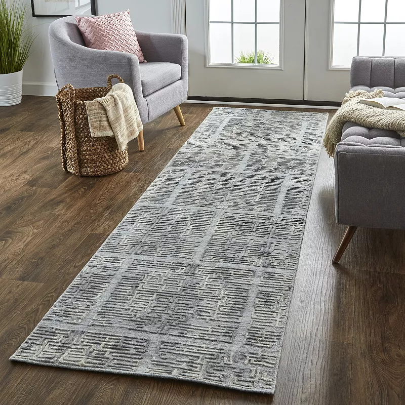 Weave and Wander Huntley Luxe Geometric Maze Rug