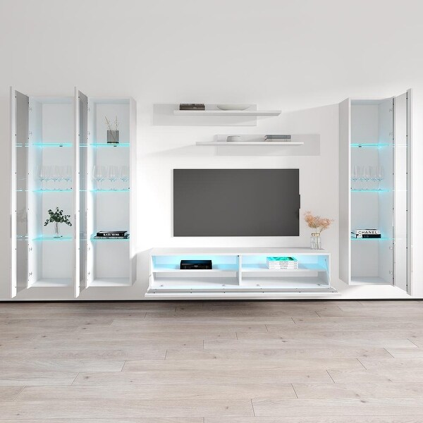 Fly CD2 35TV Wall Mounted Floating Modern Entertainment Center