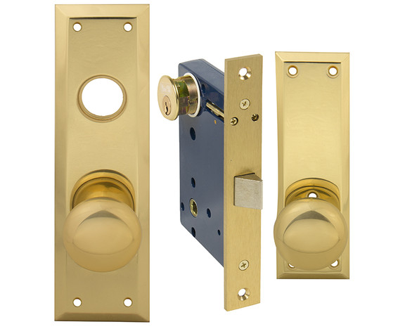 Marks 7NY10DW3LH Vestibule Mortise Lockset Latch O...