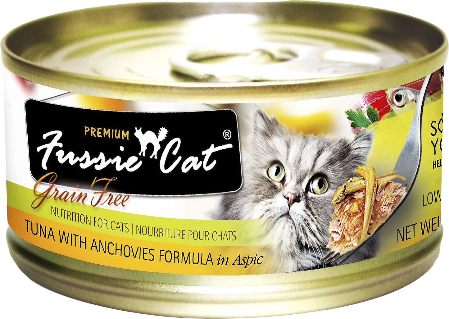 Fussie Cat Premium Tuna With Anchovies Formula In Aspic Grain Free Wet