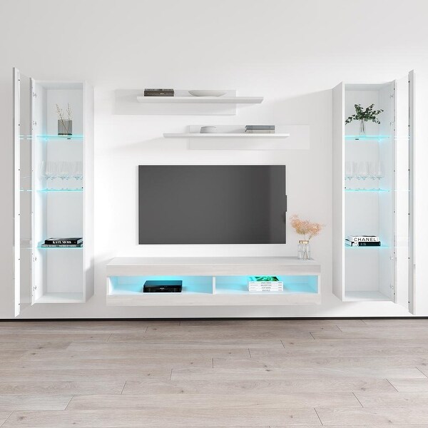 Fly AB2 34TV Wall Mounted Floating Modern Entertainment Center