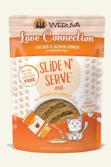 Weruva Slide N' Serve Love Connection Chicken and Salmon Cat Wet Food Pouch