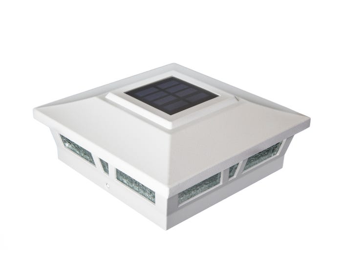 Classy Caps 6x6 White Aluminum Oxford Solar Post Cap SLX772W