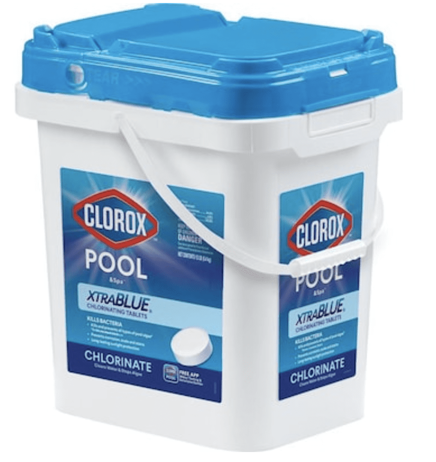 Clorox Pool&Spa XtraBlue Chlorinating Tablets- 12 lb 12-lb Bucket 3-in Pool Chlorine Tabs