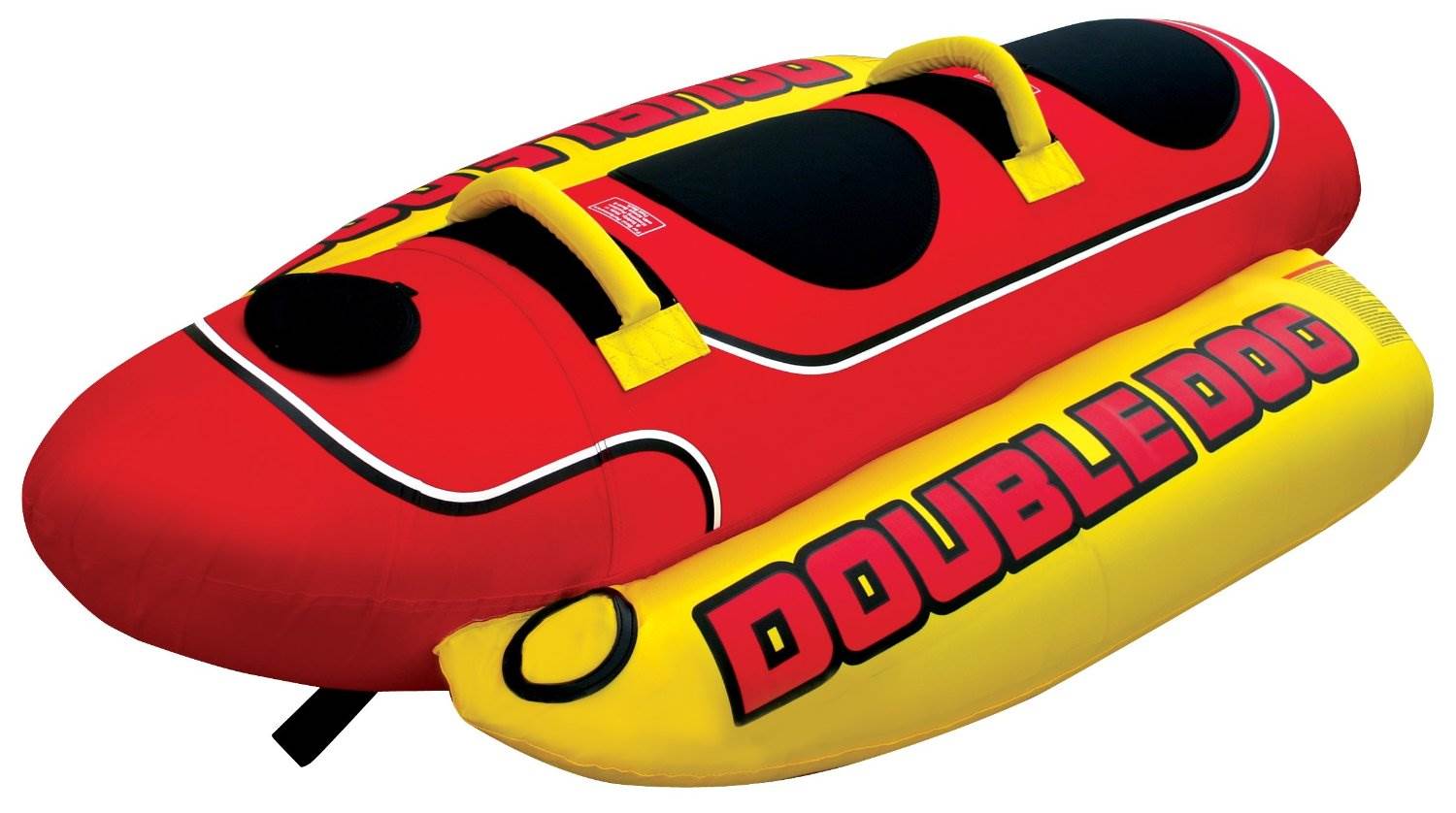 AIRHEAD HD-2 Hot Dog Double Towable Inflatable Lake Tube 1-2 Person (3 Pack)