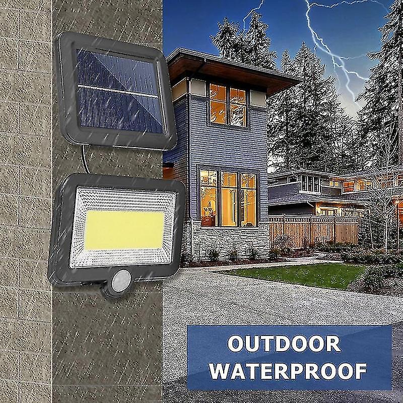 Solar Outdoor Wall Lights， 56 Led 3 Lighting Modes Solar Powered Security Lamp Motion Sensor Waterpr