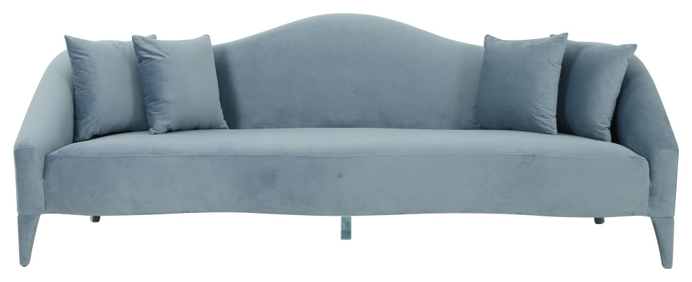 Naya Velvet Sofa   Transitional   Sofas   by HedgeApple  Houzz