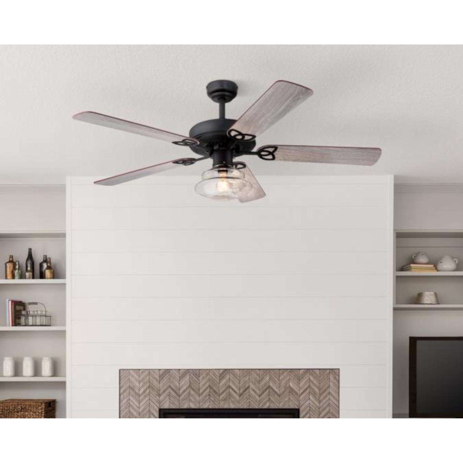 Westinghouse Scholar 52 in. Matte Black LED Indoor Ceiling Fan