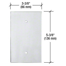 CRL PMP105 Clear Single Blank Acrylic Mirror Plate