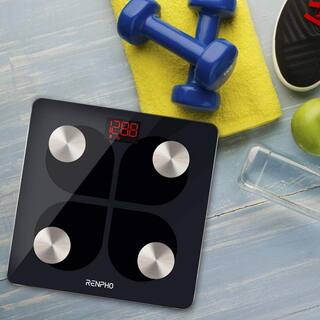 RENPHO Bluetooth Smart Body Scale with 13 metrics USB rechargeable Black PUS-ES-28ML-BK