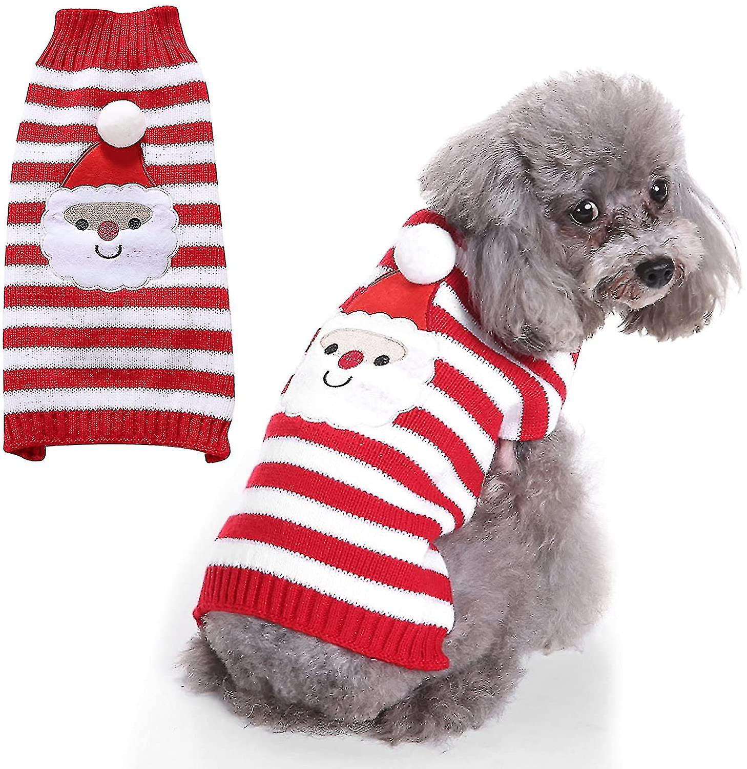 Christmas Pet Dog Sweater Pet Clothes Cute Pet Puppy Cat Dog Warm Jumper Sweater Knitwear Coat Apparel