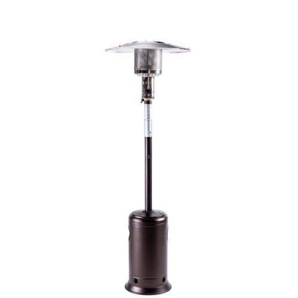 Afoxsos 47,000 BTU 88 in. Outdoor Patio Propane Heater with Portable Wheels Standing Gas Outside Heater Stainless Steel Burner HDMX1261