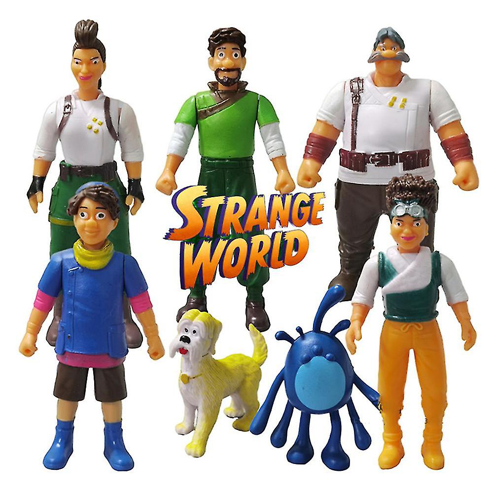 7pcs Strange World Action Figures Model Cake Topper Doll Kids Toys Xmas Gift