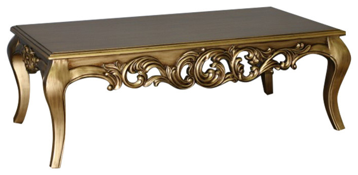 Traditional Wood Top Coffee Table   Victorian   Coffee Tables   by Moretti  x27s Design Collection  INC  Houzz