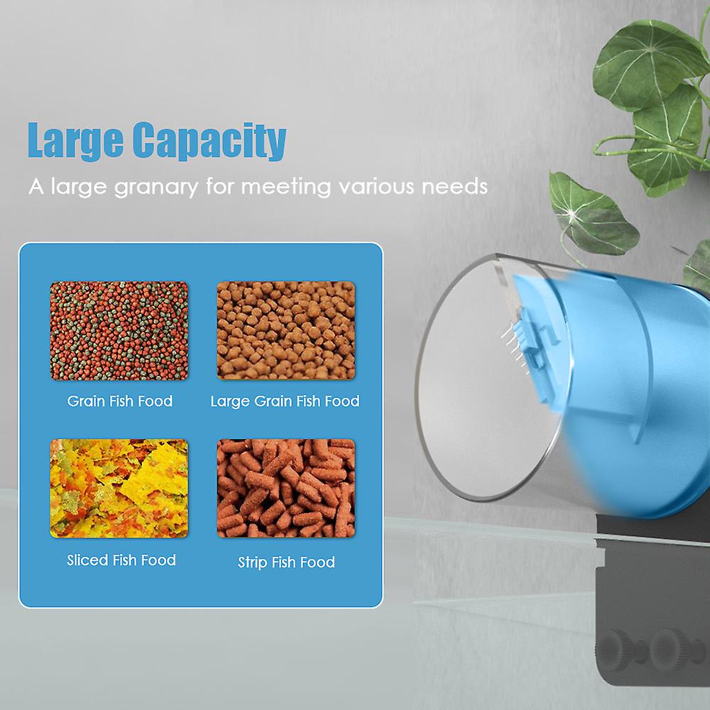 Aquarium Automatic Fish Feeder Fish Tank Timer Feeder Electric Adjustable Fish Food Dispenser Manual/ Automatic Feeding